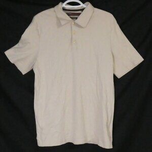 PERRY ELLIS - Luxury Prima Cotton | large | Beige Polo Shirt | Like New